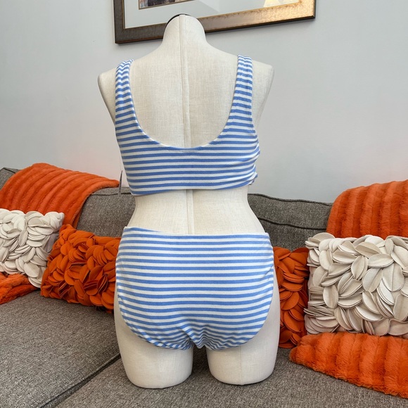 ❣️🆕Old Navy Blue & White Stripe Classic Terry Bikini❣️ - Picture 6 of 9